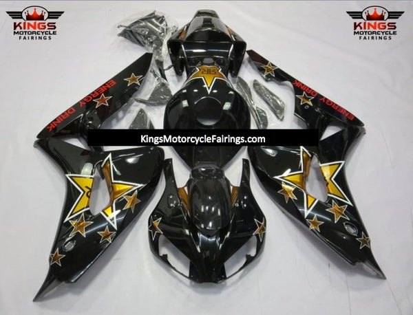 Honda CBR1000RR (2006-2007) Black & Gold Rockstar Fairings