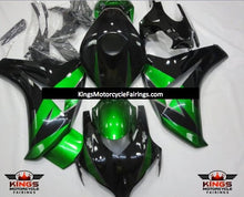 Black, Green & Silver Fairing Kit for a 2008, 2009, 2010 & 2011 Honda CBR1000RR motorcycle