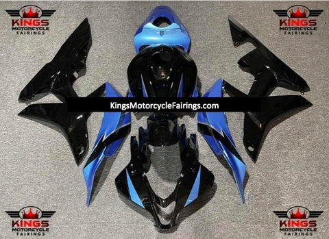 Honda CBR600RR (2007-2008) Black & Light Blue Fairings