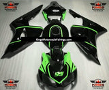 Black and Neon Green Fairing Kit for a 2006 & 2007 Honda CBR1000RR motorcycle