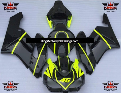 Honda CBR1000RR (2004-2005) Black & Neon Yellow Fairings
