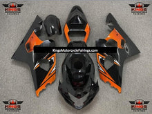 Black and Orange Fairing Kit for a 2004 & 2005 Suzuki GSX-R600 motorcycle