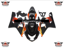 Black and Orange Fairing Kit for a 2004 & 2005 Suzuki GSX-R600 motorcycle