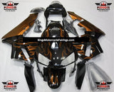 Black & Orange Flames Fairing Kit for a 2003 and 2004 Honda CBR600RR motorcycle