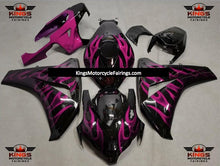 Honda CBR1000RR Fairings (2008-2011) Black, Pink Flame at KingsMotorcycleFairings.com