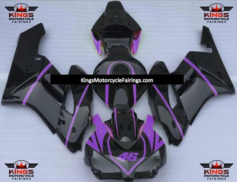 Honda CBR1000RR (2004-2005) Black & Purple Stripe Fairings