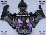 Black and Purple Stripe Fairing Kit for a 2004 and 2005 Honda CBR1000RR motorcycle