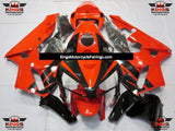 Black and Red Fairing Kit for a 2005 and 2006 Honda CBR600RR motorcycle