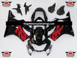 Black and Red Fairing Kit for a 1999 & 2000 Honda CBR600F4 motorcycle