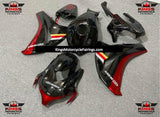 Black and Red Mugen Fairing Kit for a 2008, 2009, 2010 & 2011 Honda CBR1000RR motorcycle