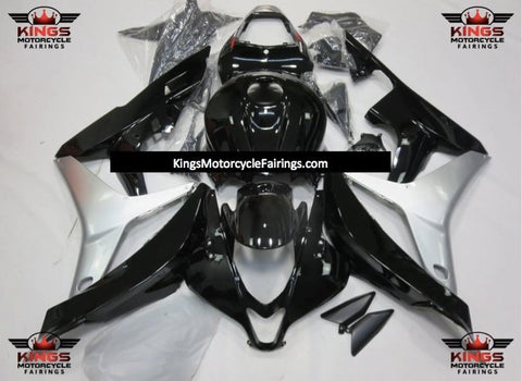 Honda CBR600RR (2007-2008) Black & Silver Fairings