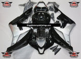 Black and Silver Fairing Kit for a 2007 and 2008 Honda CBR600RR motorcycle