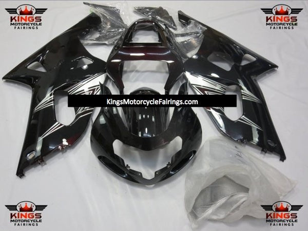Suzuki GSXR600 (2000-2003) Black & Silver Fairings