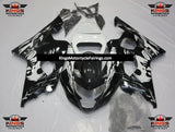 Black and White Les Mis Woman Face Fairing Kit for a 2004 & 2005 Suzuki GSX-R750 motorcycle