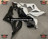 Honda CBR600RR (2007-2008) Black & Pearl White Split Fairings at KingsMotorcycleFairings.com