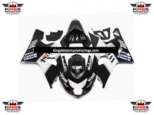 Suzuki GSXR600 (2004-2005) Black & White West Fairings