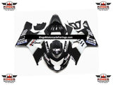 Suzuki GSXR750 (2004-2005) Black & White West Mobil Fairings