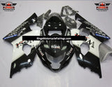 Black and White West Mobil Fairing Kit for a 2004 & 2005 Suzuki GSX-R750 motorcycle