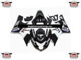 Black and White West Fairing Kit for a 2004 & 2005 Suzuki GSX-R600 motorcycle