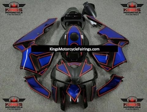 Honda CBR600RR (2005-2006) Black, Blue & Red Special Design Fairings