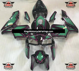 Black, Green and Pink Special Design Fairing Kit for a 2005 and 2006 Honda CBR600RR motorcycle