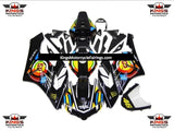 Black Multicolored Fairing Kit for a 2004 and 2005 Honda CBR1000RR motorcycle