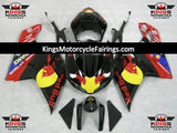 Black, Red and Yellow RedBull Fairing Kit for a 2007, 2008, 2009, 2010, 2011 & 2012 Ducati 1198 motorcycle