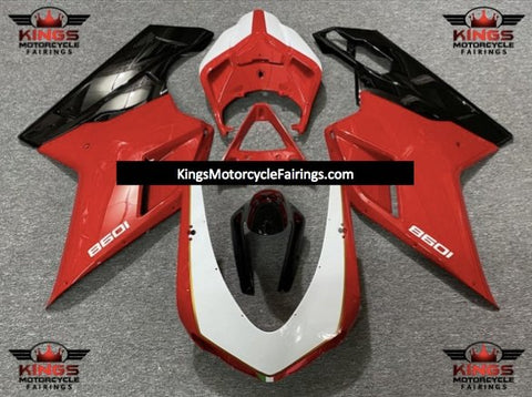 Ducati 848 (2007-2014) Red, White, Black & Gold Fairings
