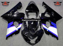 Suzuki GSXR600 (2004-2005) Black, Blue & Silver Fairings