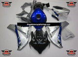 Black, Blue and Silver TBR Fairing Kit for a 2006 & 2007 Honda CBR1000RR motorcycle