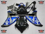 Black, Blue and Silver TBR Fairing Kit for a 2008, 2009, 2010 & 2011 Honda CBR1000RR motorcycle