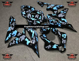 HONDA CBR600RR (2007-2008) BLACK, GRAY & LIGHT BLUE CAMOUFLAGE FAIRINGS at KingsMotorcycleFairings.com