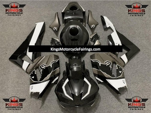 Honda CBR600RR (2013-2021) Black, Gray, Taupe & White Bull Fairings