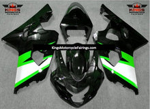 Suzuki GSXR600 (2004-2005) Black, Green & Silver Fairings