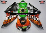 Black, Orange, Red and Green Rossi Fairing Kit for a 2006 & 2007 Honda CBR1000RR motorcycle