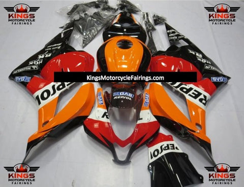 Honda CBR600RR (2009-2012) Black, Orange, Red & White Repsol Fairings