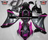 Black, Pink & Gray Motul Fairing Kit for a 2008, 2009, 2010 & 2011 Honda CBR1000RR motorcycle