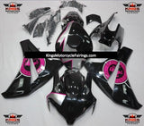 Black, Pink and Silver Continental Fairing Kit for a 2008, 2009, 2010 & 2011 Honda CBR1000RR motorcycle