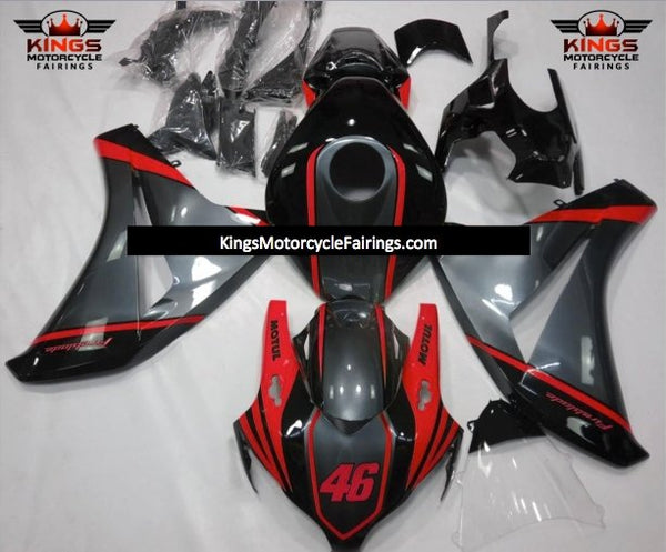 Honda CBR1000RR (2008-2011) Black, Red & Gray Motul Fairings