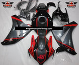 Black, Red & Gray Motul Fairing Kit for a 2008, 2009, 2010 & 2011 Honda CBR1000RR motorcycle