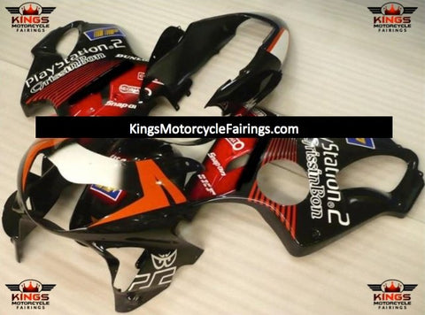 Honda CBR600F4 (1999-2000) Black, Red, Orange & White Fairings