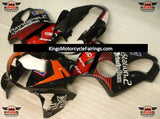 Black, Red, Orange and White Fairing Kit for a 1999 & 2000 Honda CBR600F4 motorcycle