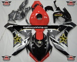 Black, Red, White, Silver and Yellow Rockstar Fairing Kit for a 2008, 2009, 2010 & 2011 Honda CBR1000RR motorcycle