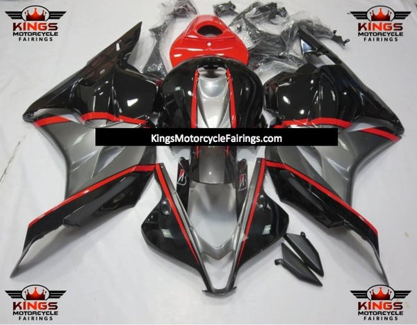 Honda CBR600RR (2009-2012) Black, Red & Silver Bridgestone Fairings