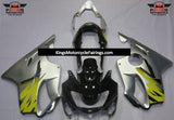 Black, Silver and Yellow Fairing Kit for a 1999 & 2000 Honda CBR600F4 motorcycle