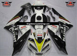 Black, White and Yellow Playboy Fairing Kit for a 2006 & 2007 Honda CBR1000RR motorcycle