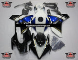 Honda CBR1000RR (2008-2011) Black, White, Blue & Gold Fairings