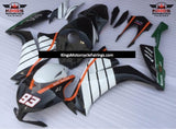 Honda CBR1000RR (2012-2016) Black, White, Orange & Green Barracuda Fairings