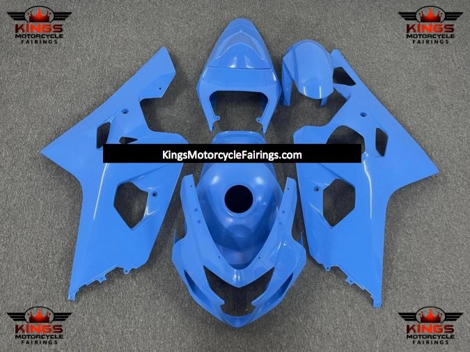 Blue Fairing Kit for a 2004 & 2005 Suzuki GSX-R600 motorcycle