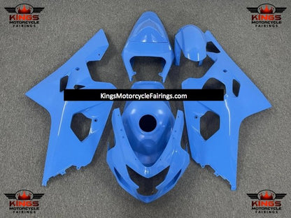 Blue Fairing Kit for a 2004 & 2005 Suzuki GSX-R600 motorcycle